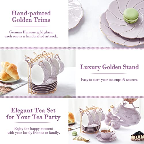 22 pcs Porcelain Tea Set for 6
