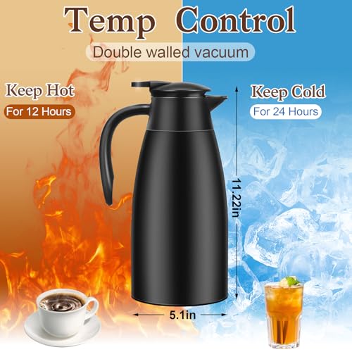 2 PCS 68 OZ Thermal Coffee Carafe (2 Count)