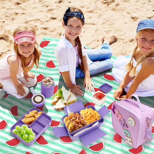 Preppy Lunch Box for Girls with 10oz Thermo