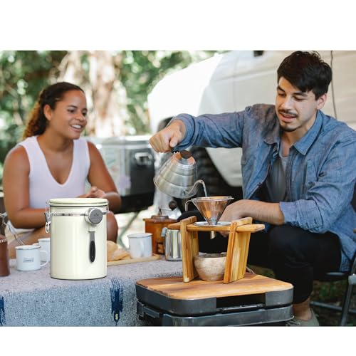 38OZ Coffee Canister for ground coffee with Date Tracker