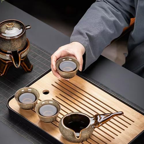 Lazy Tea Set Automatic Stone Grinding Pot