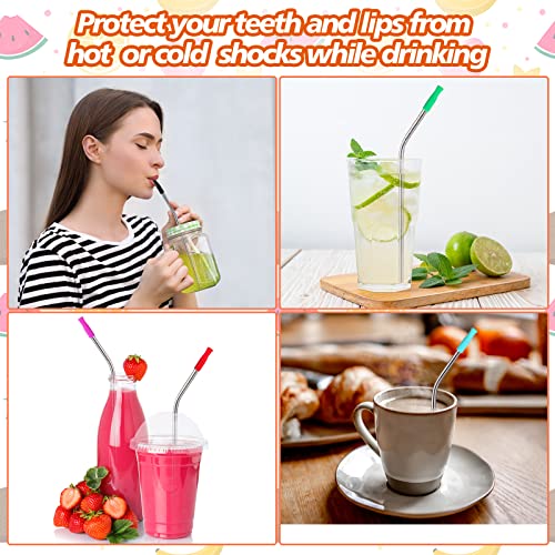 500 Pcs Silicone Straw Tips for 6mm Metal & Stainless Steel Straw (500 Count)