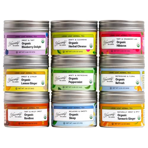 Organic Herbal Tea Sampler Set (6.5 Ounce)