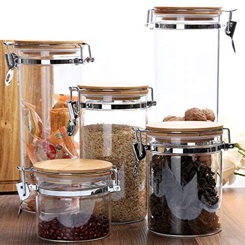 Borosilicate Glass Sealed Jars with Airtight Lid (2 Count)