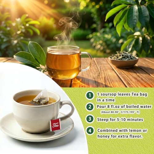 Soursop Leaves Tea Bags (40 Count)