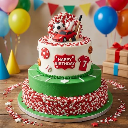 Sprinkles Edible Cake and Cupcake Sprinkles with Assorted Shapes and Sizes for Parties (2.8 Ounce)