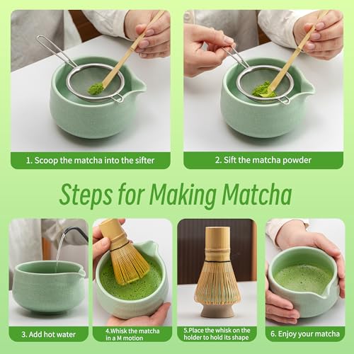 Matcha Whisk Set Green