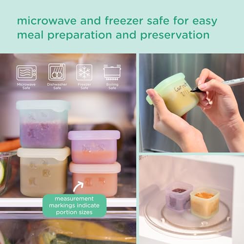 Silicone Baby Food Storage Containers 4pk (4 Count)