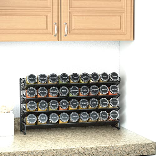 Spice Rack Organizer with 36 Spice Jars (36 Count)