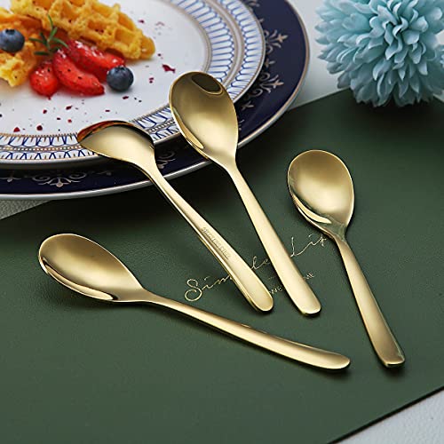 Gold Demitasse Espresso Spoons (6 Count)