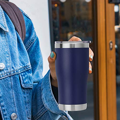 20oz Tumbler with Lid Stainless Steel Tumblers Bulk (8 Count)