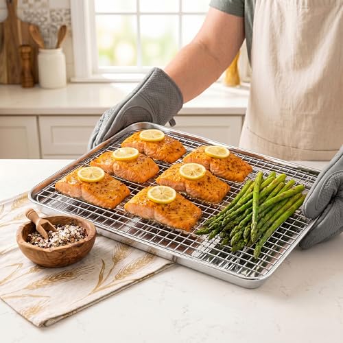 Half Baking Sheet with Wire Rack (2 Count)