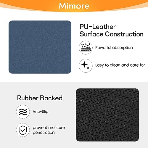 Coffee Mat 16x24 Inch Blue Bar Mat for Countertop