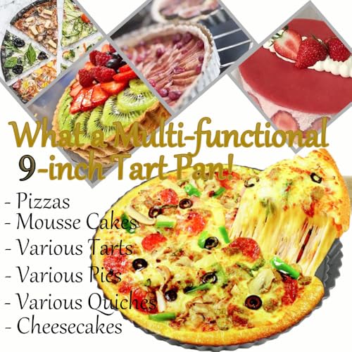 9 Inch Tart Pan with Removable Bottom