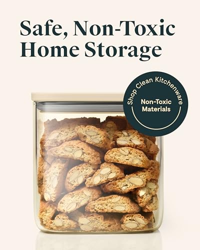 2.5 qt Glass Airtight Food Storage Container with Lid