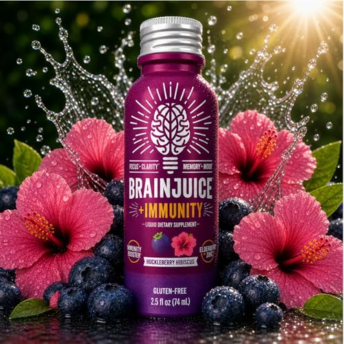 Huckleberry Hibiscus Nootropic Supplement Shot (30 Fl Oz)