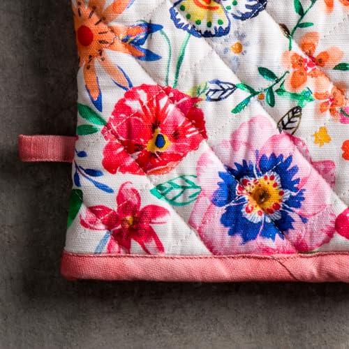 100% Cotton Oven Mitt & Pot Holder Set