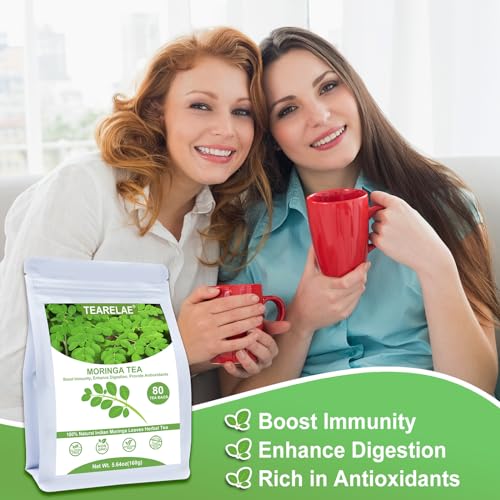 Moringa Tea 80 Herbal Tea Bags (80 Count)