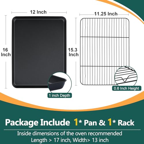 Nonstick Baking Oven Pan with Rack for Cookie