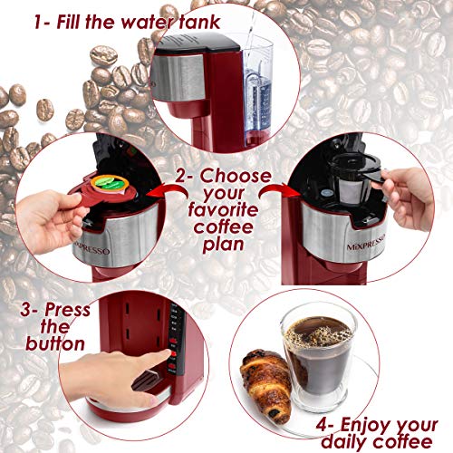 Red Single Serve Coffee Brewer K