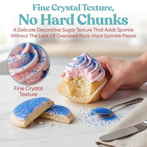 Blue Sanding Sugar for Baking & Cookie Decorating (5 Ounce)