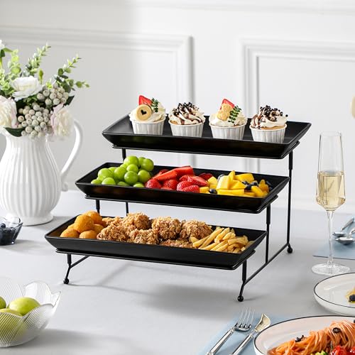 3 Tier Serving Trays for Party (4 Count)