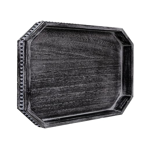 Octagonal Wood Serving Tray
