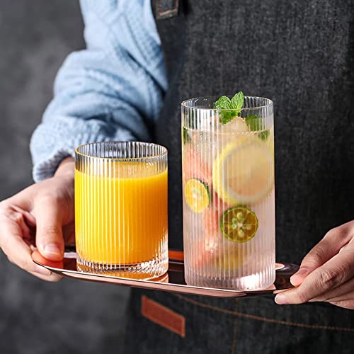 Glass Cups Vintage Glassware Set of 4 Small (4 Count)