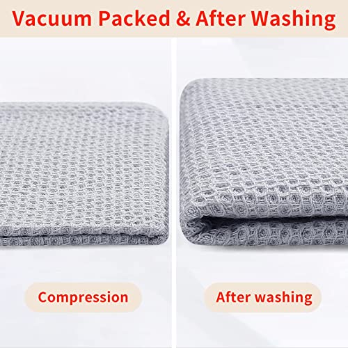 100% Cotton Waffle Weave Kitchen Dish Towels 6 (6 Count)