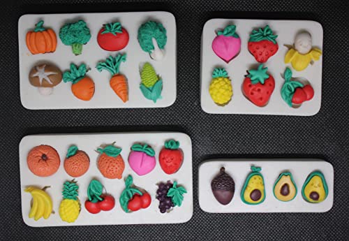 Lovely Small Items Silicone Fondant Molds Set For Cake Topper
