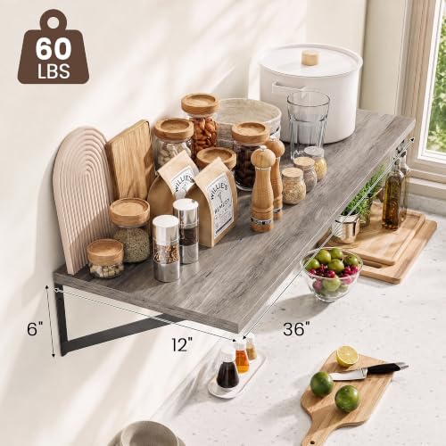 Wall Mounted Floating Shelves Set of 2 (2 Count)