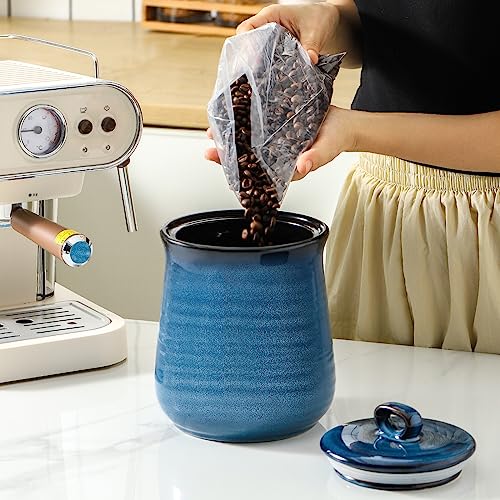 Ceramic Food Storage Jar with Airtight Lid (80 Fl Oz)
