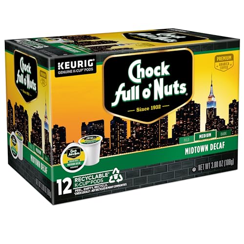 K-Cup Pods - Midtown Decaf, 6 Packs of 12 K-Cup Pods (72 Count)