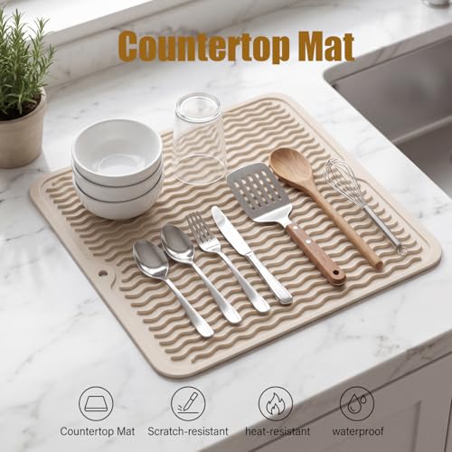 Silicone Dish Drying Mat for Multiple Usage