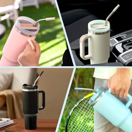Bent Metal Straws for Stanley 40oz