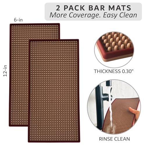 2 Pack Rubber Bar Mat