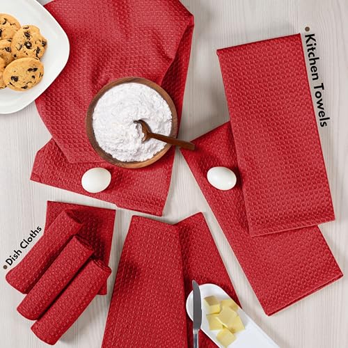 8 Piece Kitchen Towel & Dish Cloth Set (8 Count)