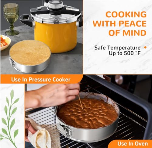 10 Inch 304 Stainless Steel Springform Pan with Removable Bottom
