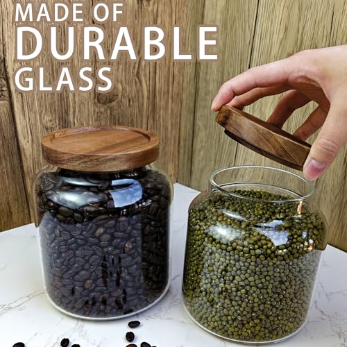 1PC Glass Storage Jars with Airtight Lids