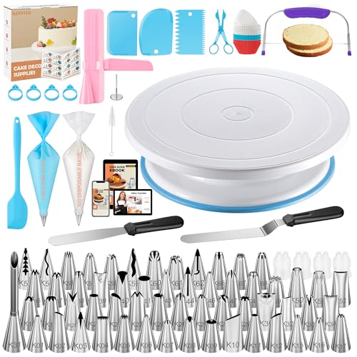 230 Cake Decorating Kit Baking Supplies for Beginner & Professional