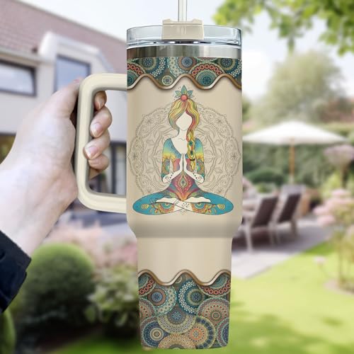 Hippie Sage Hood 40 oz Tumbler with Handle