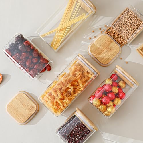 Glass Food Storage Containers with Lids 6 Pack (6 Count)
