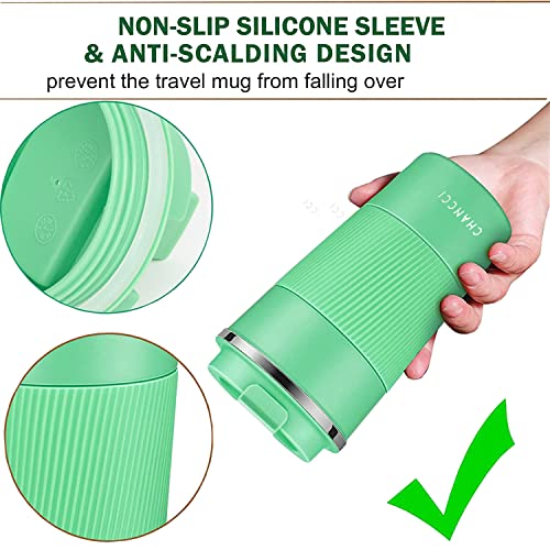 Travel Coffee Mug Spill Proof Leakproof 12 oz Insulated Coffee Mug with Screw Lid (13 Ounce)
