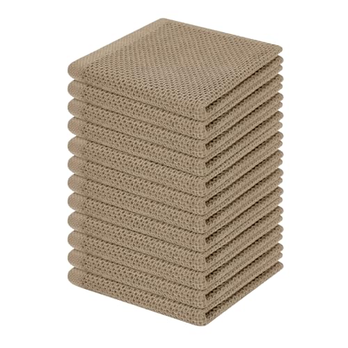 100% Cotton Waffle Weave Kitchen Dish Cloths 12 (12 Count)