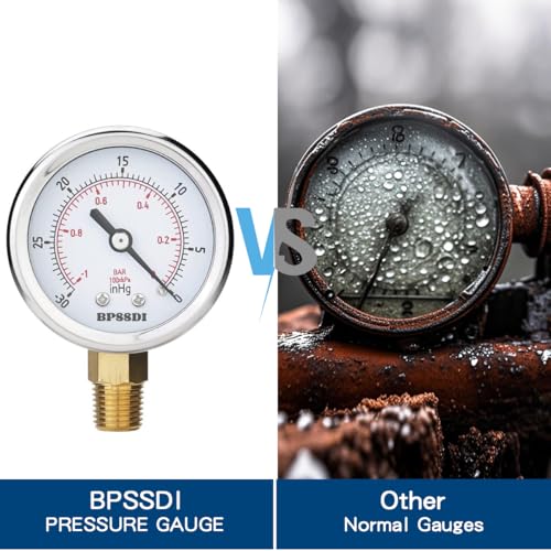 30inHg Vacuum Pressure Gauge