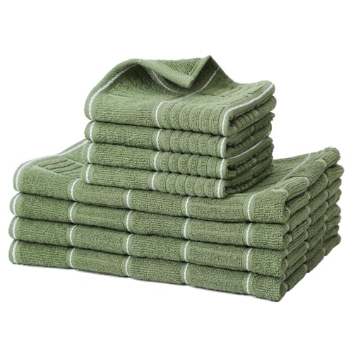 Kitchen Towels and Dishcloths Set (8 Count)