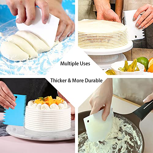 Cake Smoother Scraper Dough Scraper Tools Set (7 Count)