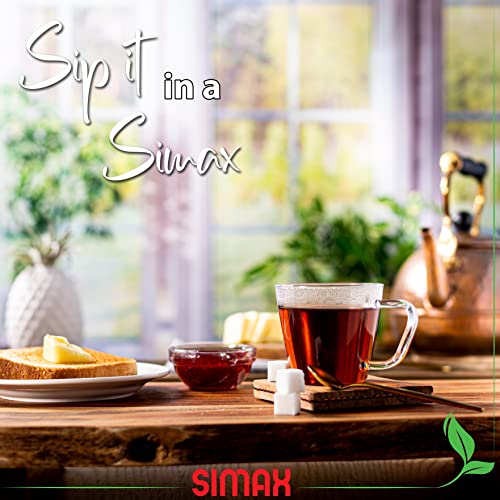 Small Clear Glass Coffee Mug Set of 6