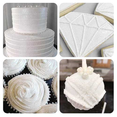 White Edible Glitter