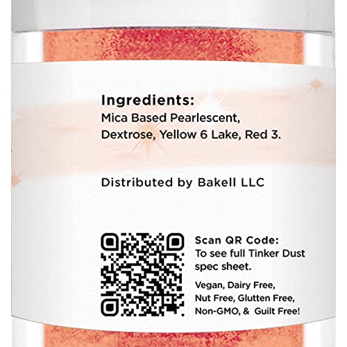 Peach Edible Glitter